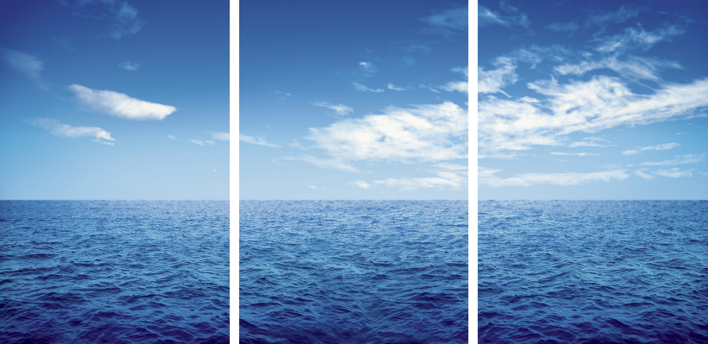 Deep Blue triptych