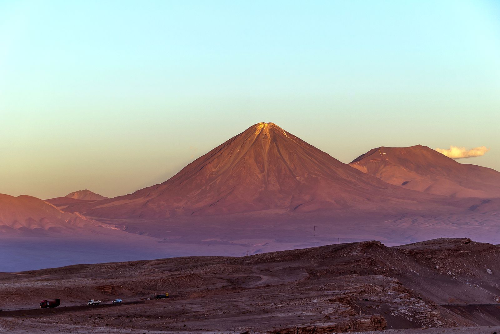 Pôr-do-sol no Valle de la Muerte