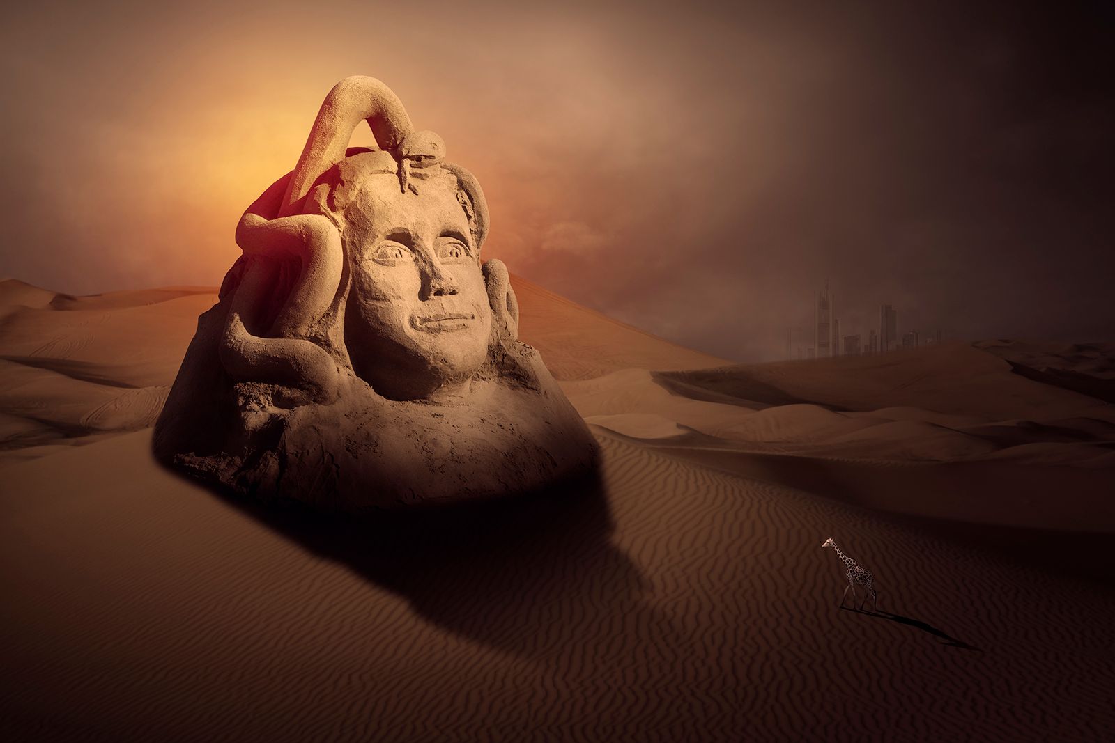 Denkmal aus Sand