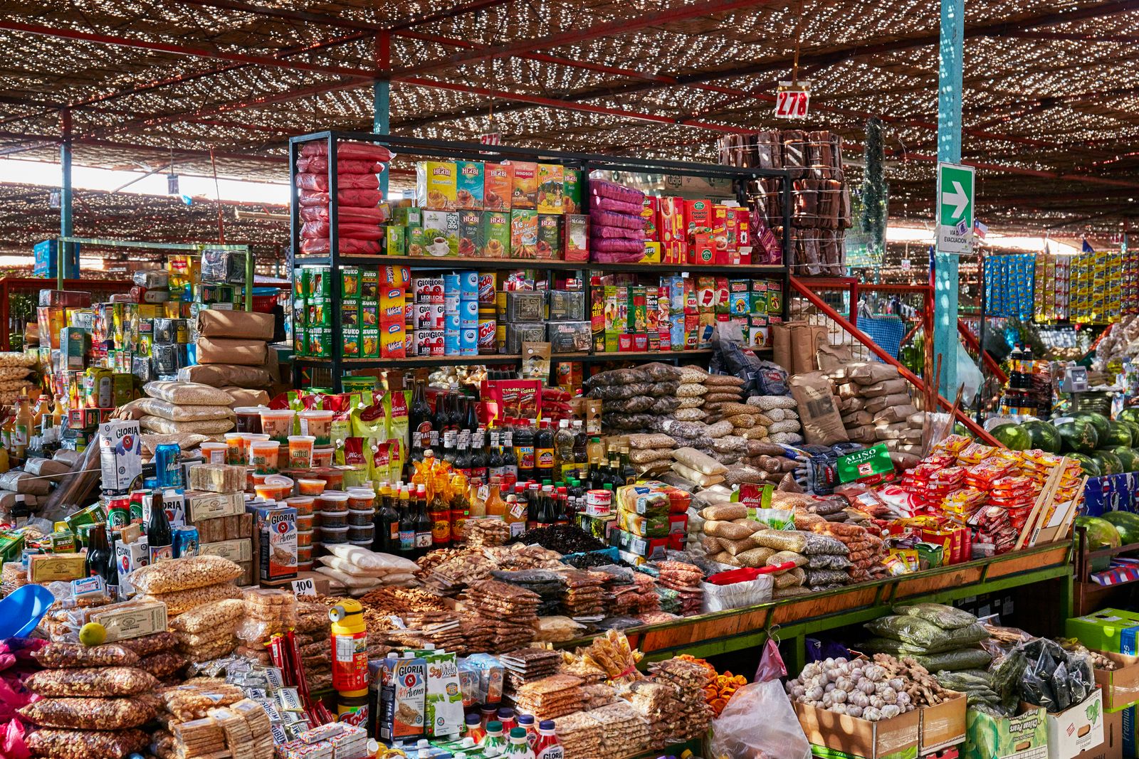 Mercado de frutas, Arica Chile 