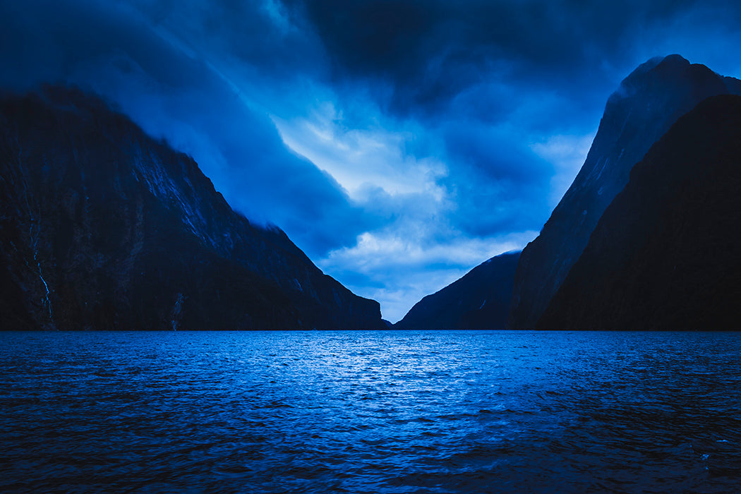 Paysage de Baixa Luz - Milford Sound NZ